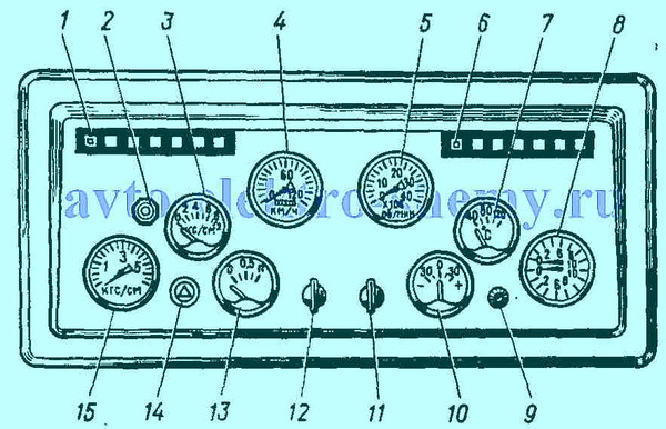 Электрическая схема тахометра камаз